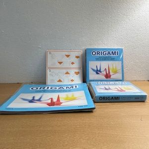 Origami Folding Paper Lot 600 + Sheets Art Crafts 9 3/4x 9 3/4” & 5 7/8”x 5 7/8”